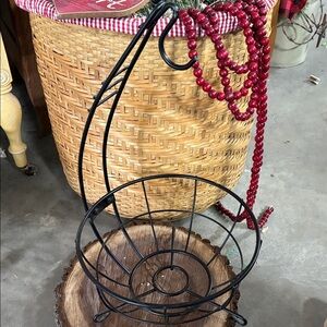 Black Metal Wire Basket